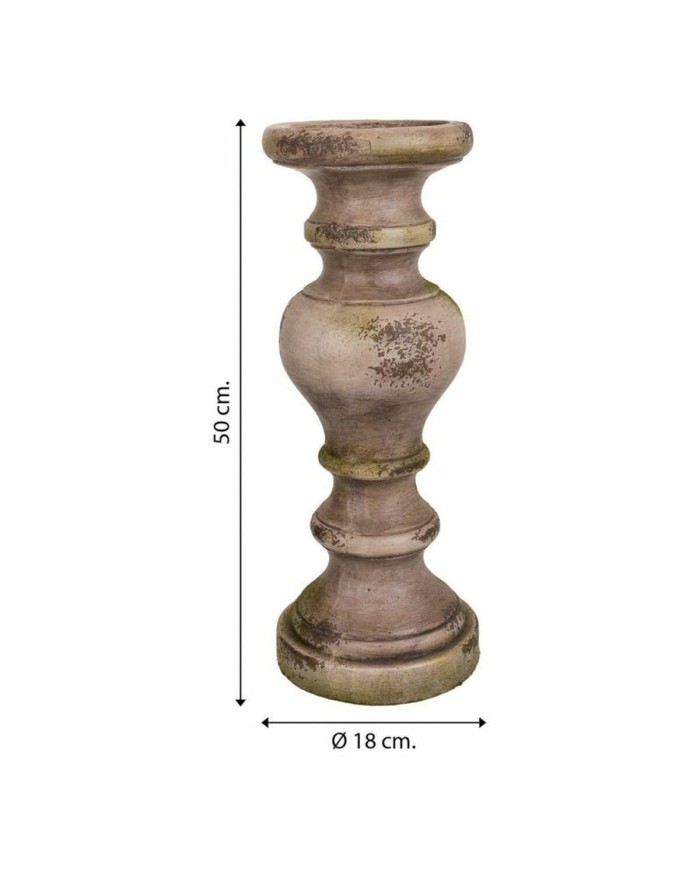 Statua Decorativa Alexandra House Living Fibra di Vetro Magnesio Colonna 18 x 50 x 18 cm