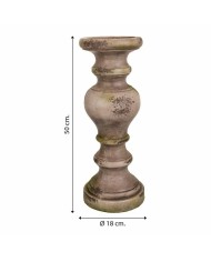 Statua Decorativa Alexandra House Living Fibra di Vetro Magnesio Colonna 18 x 50 x 18 cm