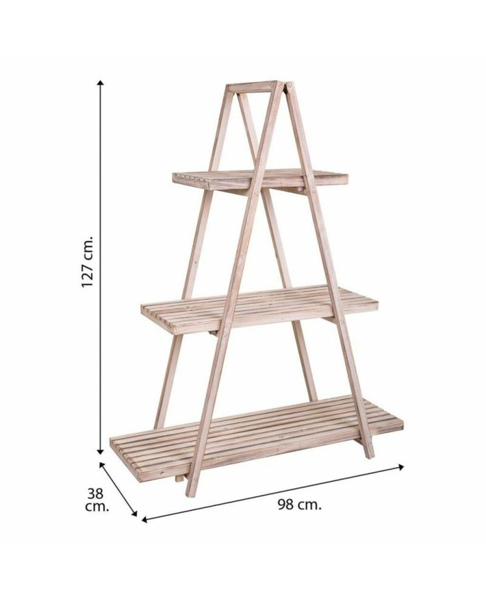 Espositore da Bancone Alexandra House Living Legno di abete 38 x 127 x 98 cm Scaffale 3 Mensole