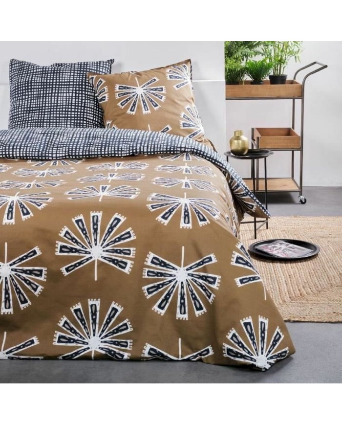 Set di copripiumino TODAY Marrone 220 x 240 cm 3 Pezzi