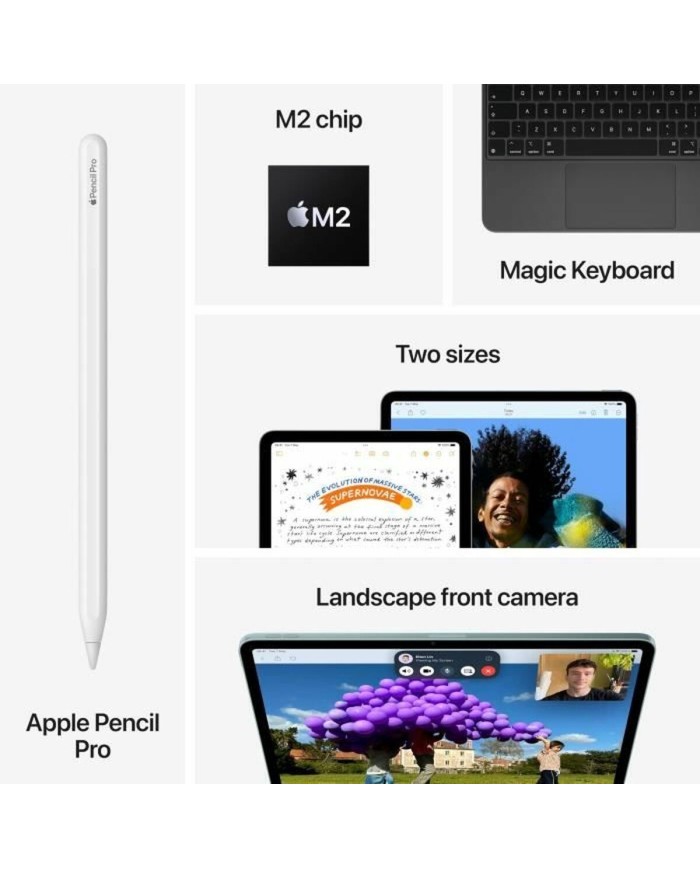 Tablet Apple iPad Air 13" M2 8 GB RAM 128 GB Grigio