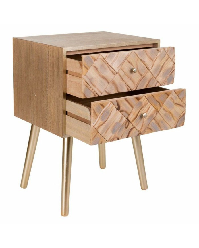 Comodino Alexandra House Living Marrone 35 x 61 x 44 cm Comodino Alexandra House Living Marrone 35 x 61 x 44 cm