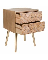 Comodino Alexandra House Living Marrone 35 x 61 x 44 cm Comodino Alexandra House Living Marrone 35 x 61 x 44 cm