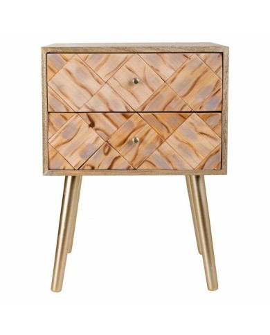 Comodino Alexandra House Living Marrone 35 x 61 x 44 cm