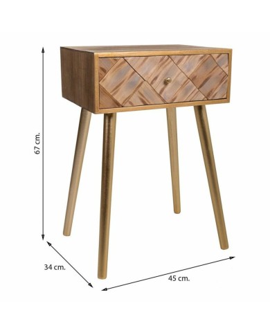 Comodino Alexandra House Living Marrone 34 x 67 x 45 cm Comodino Alexandra House Living Marrone 34 x 67 x 45 cm