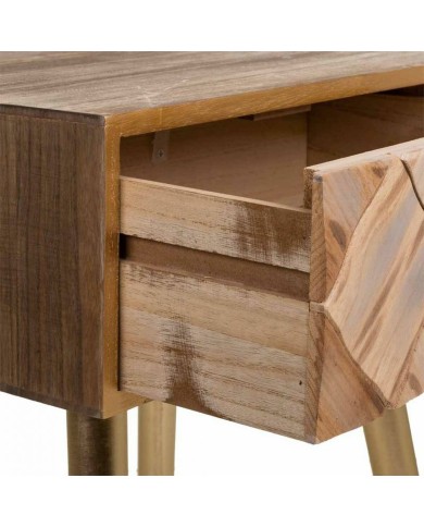 Comodino Alexandra House Living Marrone 34 x 67 x 45 cm