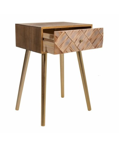 Comodino Alexandra House Living Marrone 34 x 67 x 45 cm