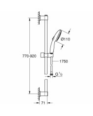 Colonna doccia Grohe Vitalio Start 110 Silicone