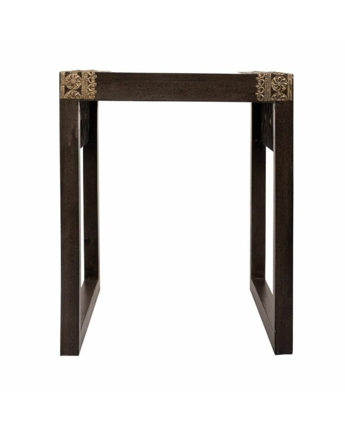 Tavolo aggiuntivo Alexandra House Living Grigio Dorato 40 x 43 x 35 cm Tavolo aggiuntivo Alexandra House Living Grigio Dorato 40 x 43 x 35 cm