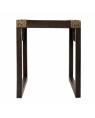 Tavolo aggiuntivo Alexandra House Living Grigio Dorato 40 x 43 x 35 cm Tavolo aggiuntivo Alexandra House Living Grigio Dorato 40 x 43 x 35 cm