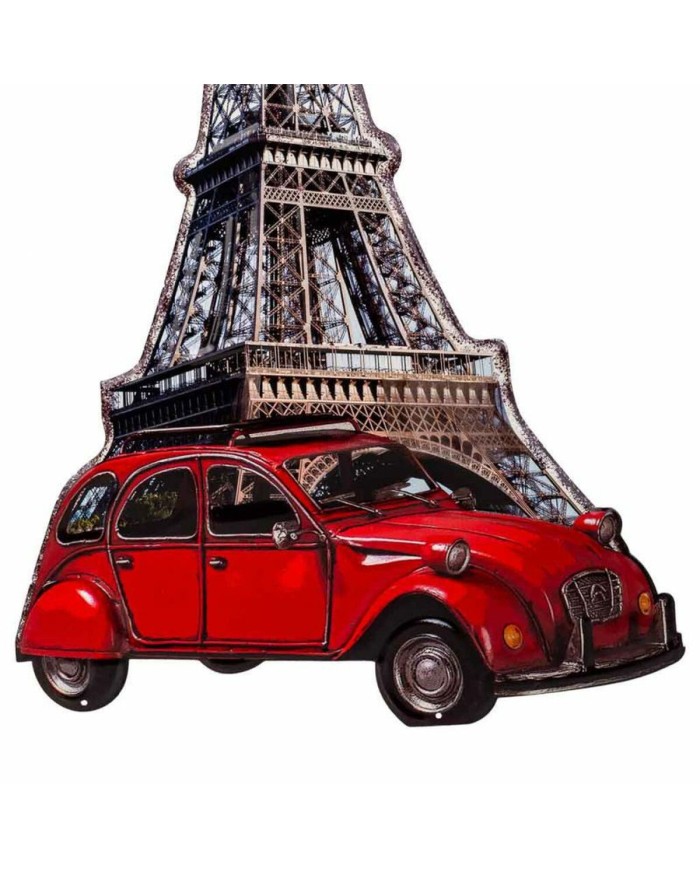 Placca da Parete Alexandra House Living Ferro Torre Eiffel 80 x 1 x 43 cm