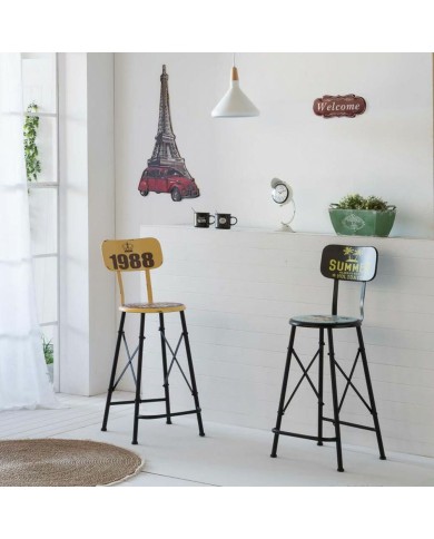 Placca da Parete Alexandra House Living Ferro Torre Eiffel 80 x 1 x 43 cm