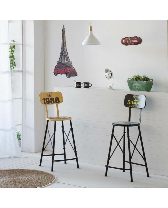 Placca da Parete Alexandra House Living Ferro Torre Eiffel 80 x 1 x 43 cm