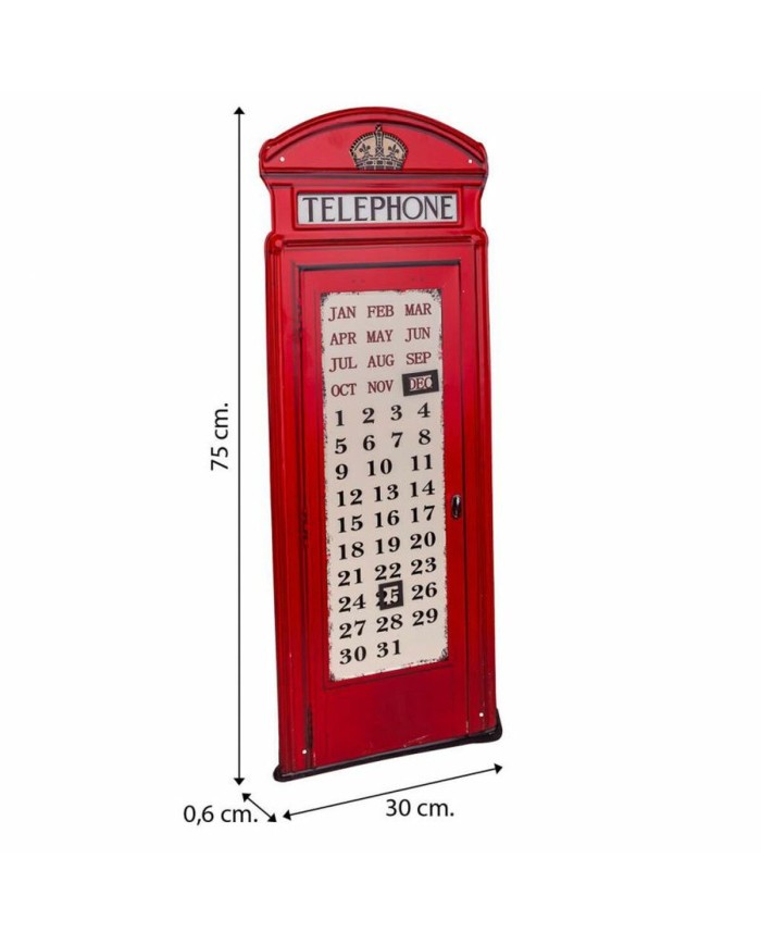 Placca da Parete Alexandra House Living Telephone Ferro Placca da Parete Alexandra House Living Telephone Ferro