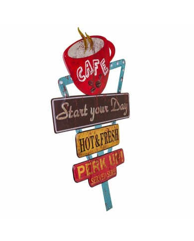 Placca da Parete Alexandra House Living Ferro Segnali 50 x 1 x 58 cm Placca da Parete Alexandra House Living Ferro Segnali 50 x 1 x 58 cm