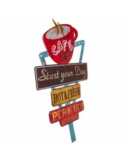 Placca da Parete Alexandra House Living Ferro Segnali 50 x 1 x 58 cm