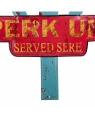 Placca da Parete Alexandra House Living Ferro Segnali 50 x 1 x 58 cm