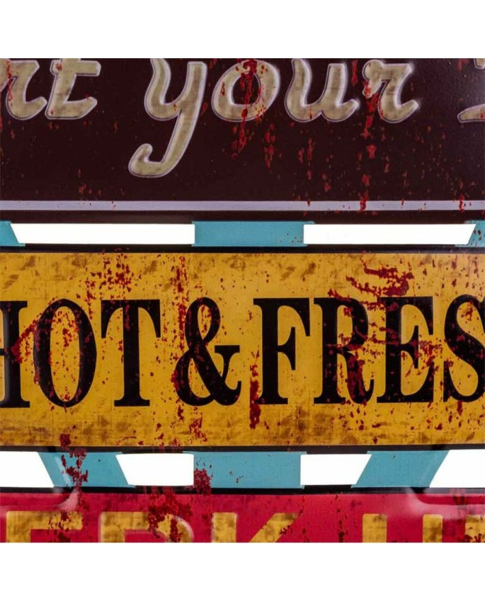 Placca da Parete Alexandra House Living Ferro Segnali 50 x 1 x 58 cm