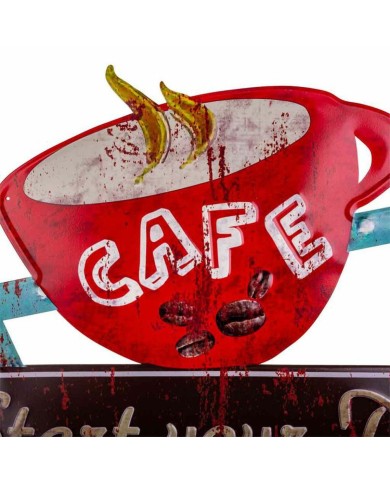 Placca da Parete Alexandra House Living Ferro Segnali 50 x 1 x 58 cm