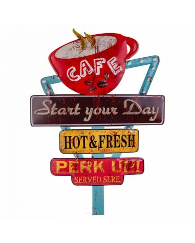 Placca da Parete Alexandra House Living Ferro Segnali 50 x 1 x 58 cm