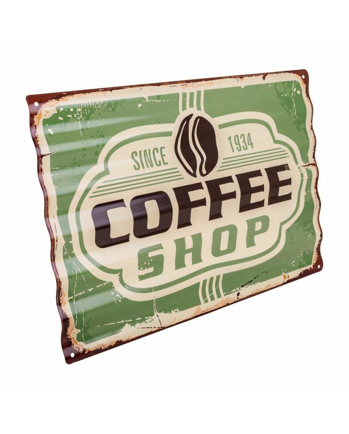 Placca da Parete Alexandra House Living Coffee Shop Ferro 59 x 1 x 40 cm Placca da Parete Alexandra House Living Coffee Shop Ferro 59 x 1 x 40 cm