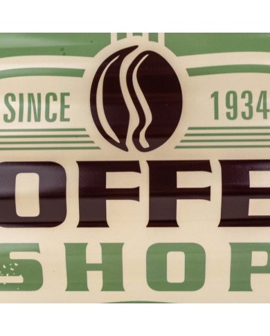 Placca da Parete Alexandra House Living Coffee Shop Ferro 59 x 1 x 40 cm