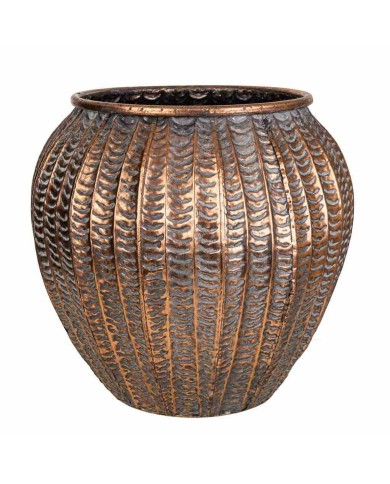 Vaso Alexandra House Living Dorato Ferro 35 x 32 x 35 cm Vaso Alexandra House Living Dorato Ferro 35 x 32 x 35 cm