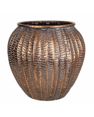 Vaso Alexandra House Living Dorato Ferro 35 x 32 x 35 cm