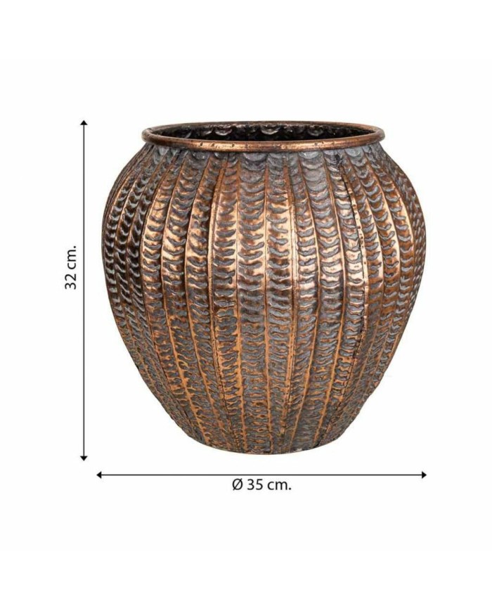 Vaso Alexandra House Living Dorato Ferro 35 x 32 x 35 cm