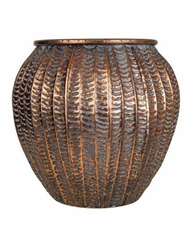 Vaso Alexandra House Living Dorato Ferro 35 x 32 x 35 cm Vaso Alexandra House Living Dorato Ferro 35 x 32 x 35 cm