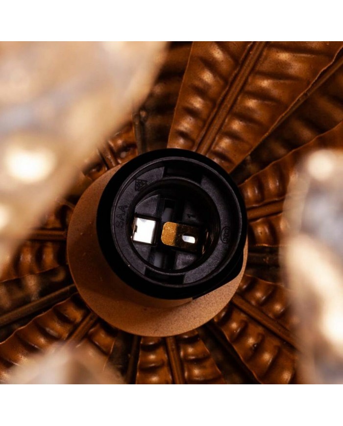 Lampada da tavolo Alexandra House Living Dorato Ferro 35 x 39 x 35 cm