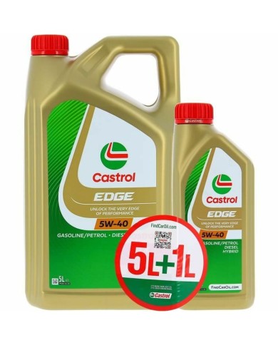 Olio per Motore Auto Castrol Edge 5W 40 6 L