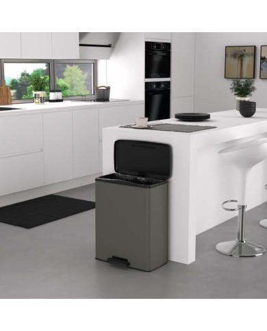 Secchio della spazzatura Curver Grigio Secchio della spazzatura Curver Grigio