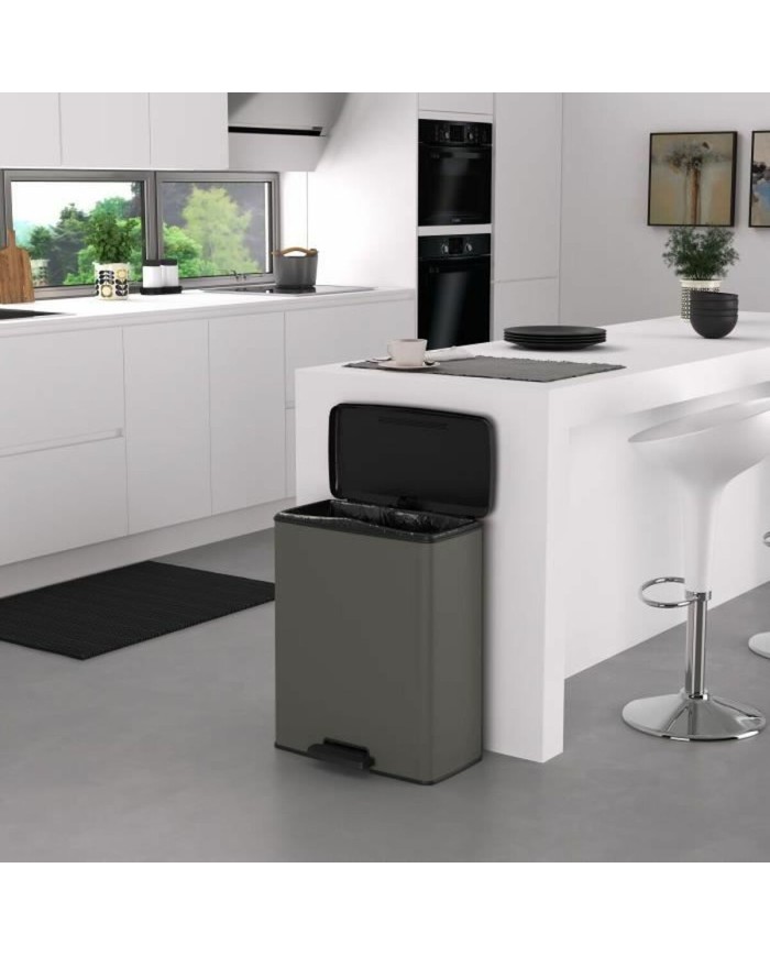 Secchio della spazzatura Curver Grigio