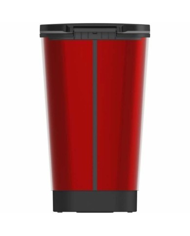 Secchio della Spazzatura a Pedale KIS Rosso polipropilene 50 L Secchio della Spazzatura a Pedale KIS Rosso polipropilene 50 L