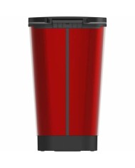 Secchio della Spazzatura a Pedale KIS Rosso polipropilene 50 L