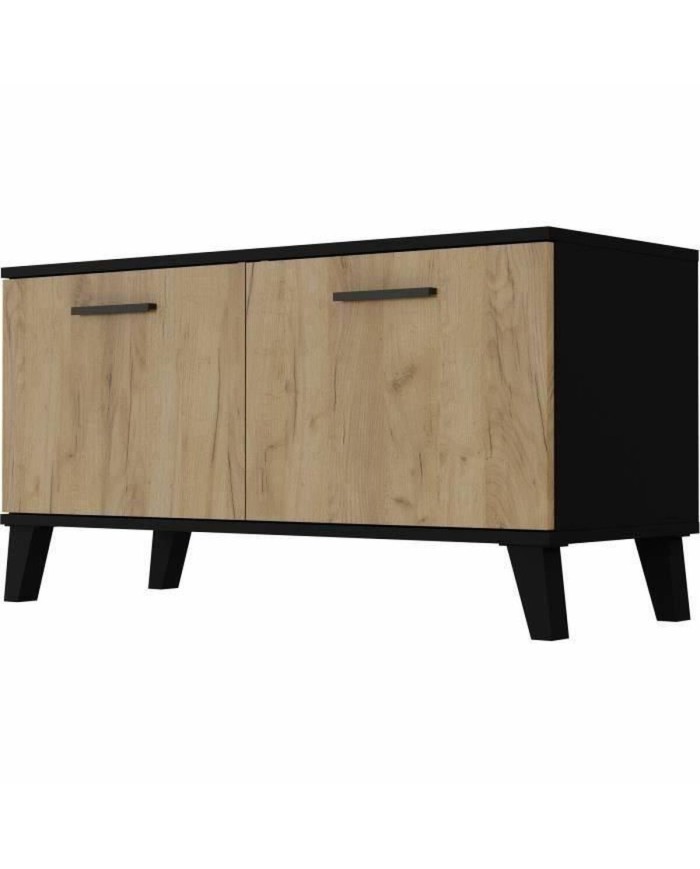 Scarpiera THEO Marrone Nero Rovere Melammina 100 x 40 x 52 cm Scarpiera THEO Marrone Nero Rovere Melammina 100 x 40 x 52 cm