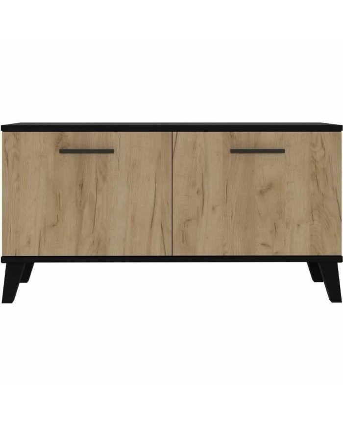 Scarpiera THEO Marrone Nero Rovere Melammina 100 x 40 x 52 cm Scarpiera THEO Marrone Nero Rovere Melammina 100 x 40 x 52 cm