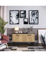 Scarpiera THEO Marrone Nero Rovere Melammina 100 x 40 x 52 cm Scarpiera THEO Marrone Nero Rovere Melammina 100 x 40 x 52 cm