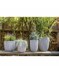 Vaso Capi Europe Beige Plastica Rotondo 34 x 34 x 46 cm Vaso Capi Europe Beige Plastica Rotondo 34 x 34 x 46 cm