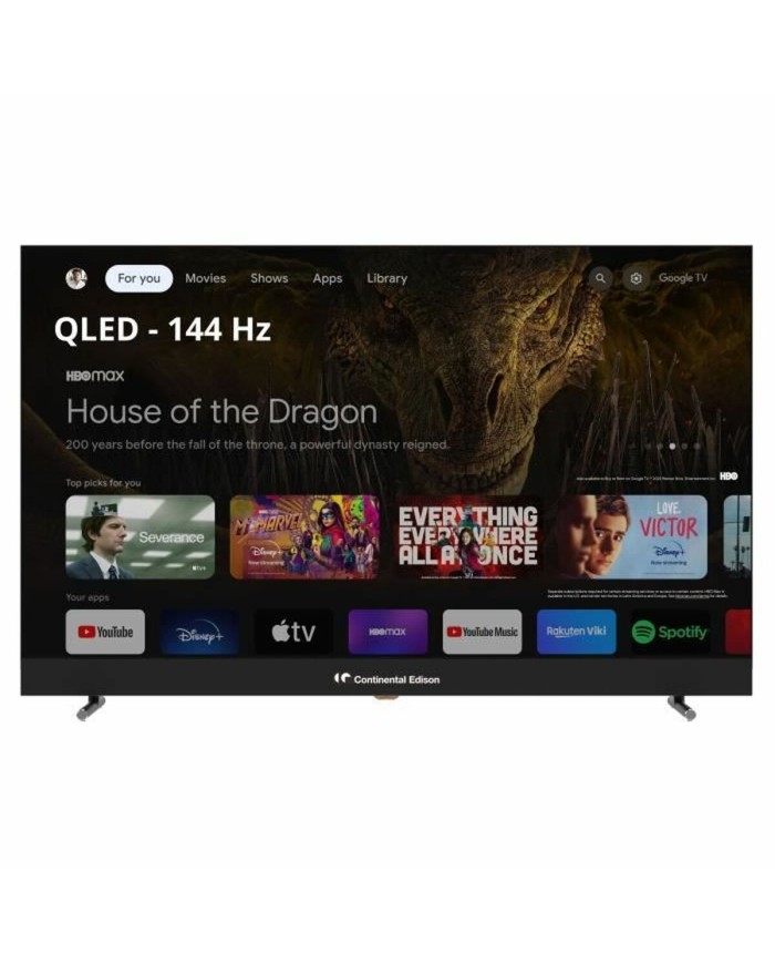Smart TV Continental Edison CELEDGAM43QL24B6 4K Ultra HD 43" QLED Smart TV Continental Edison CELEDGAM43QL24B6 4K Ultra HD 43" QLED