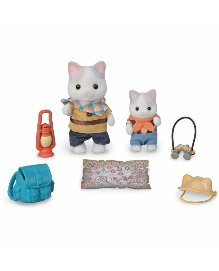 Playset Sylvanian Families Son and Baby Cat Latte - Secret Forest Adventure
