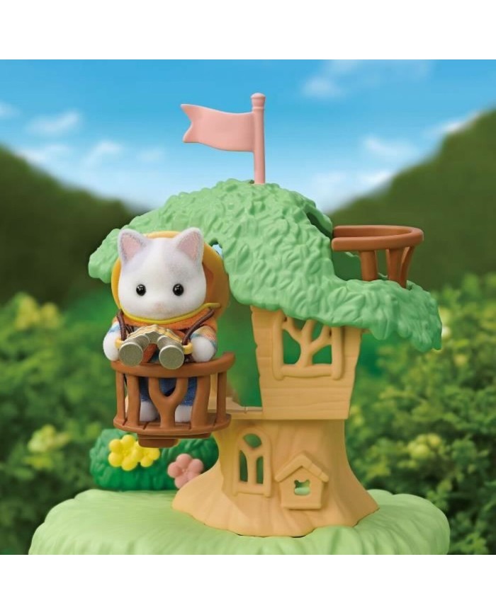 Playset Sylvanian Families Son and Baby Cat Latte - Secret Forest Adventure