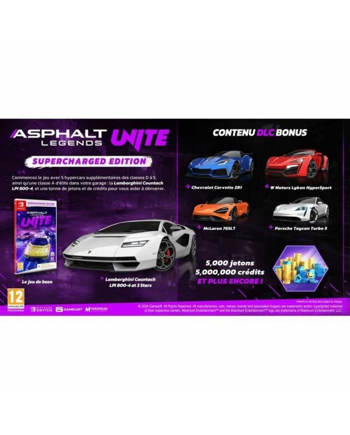 Videogioco per Switch Just For Games Asphalt Legends Unite Supercharged Videogioco per Switch Just For Games Asphalt Legends Unite Supercharged