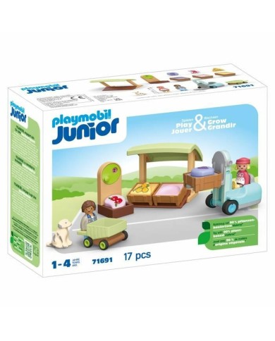 Playset Playmobil Junior 71691 - Organic fruit and vegetable stall 17 Pezzi Playset Playmobil Junior 71691 - Organic fruit and vegetable stall 17 Pezzi