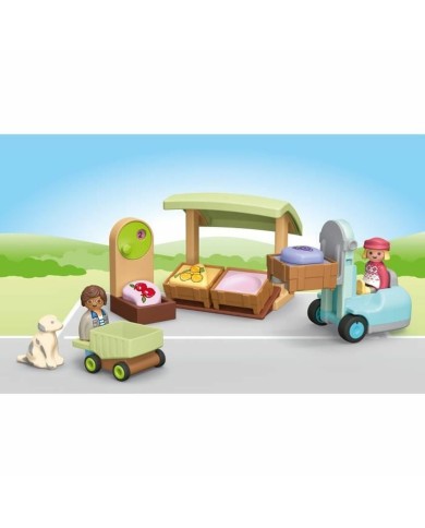 Playset Playmobil Junior 71691 - Organic fruit and vegetable stall 17 Pezzi Playset Playmobil Junior 71691 - Organic fruit and vegetable stall 17 Pezzi