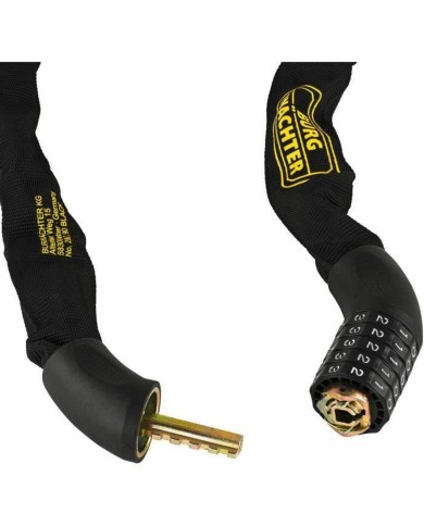 Lucchetto con chiave Burg-Wachter 280 C 90 BLACK Acciaio Rotondo