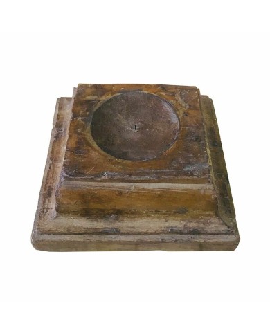 Candelabro Alexandra House Living Legno Riciclato 27 x 11 x 27 cm Candelabro Alexandra House Living Legno Riciclato 27 x 11 x 27 cm