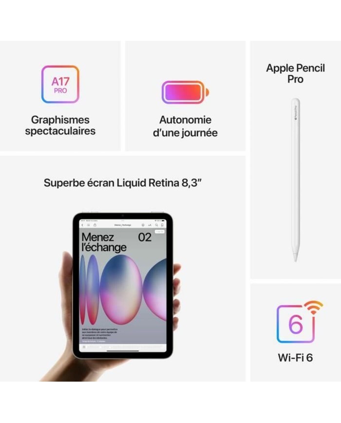 Tablet Apple iPad mini 8,3" 128 GB Azzurro