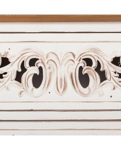 Cassettiera Alexandra House Living Bianco Legno di abete Legno MDF 38 x 76 x 86 cm